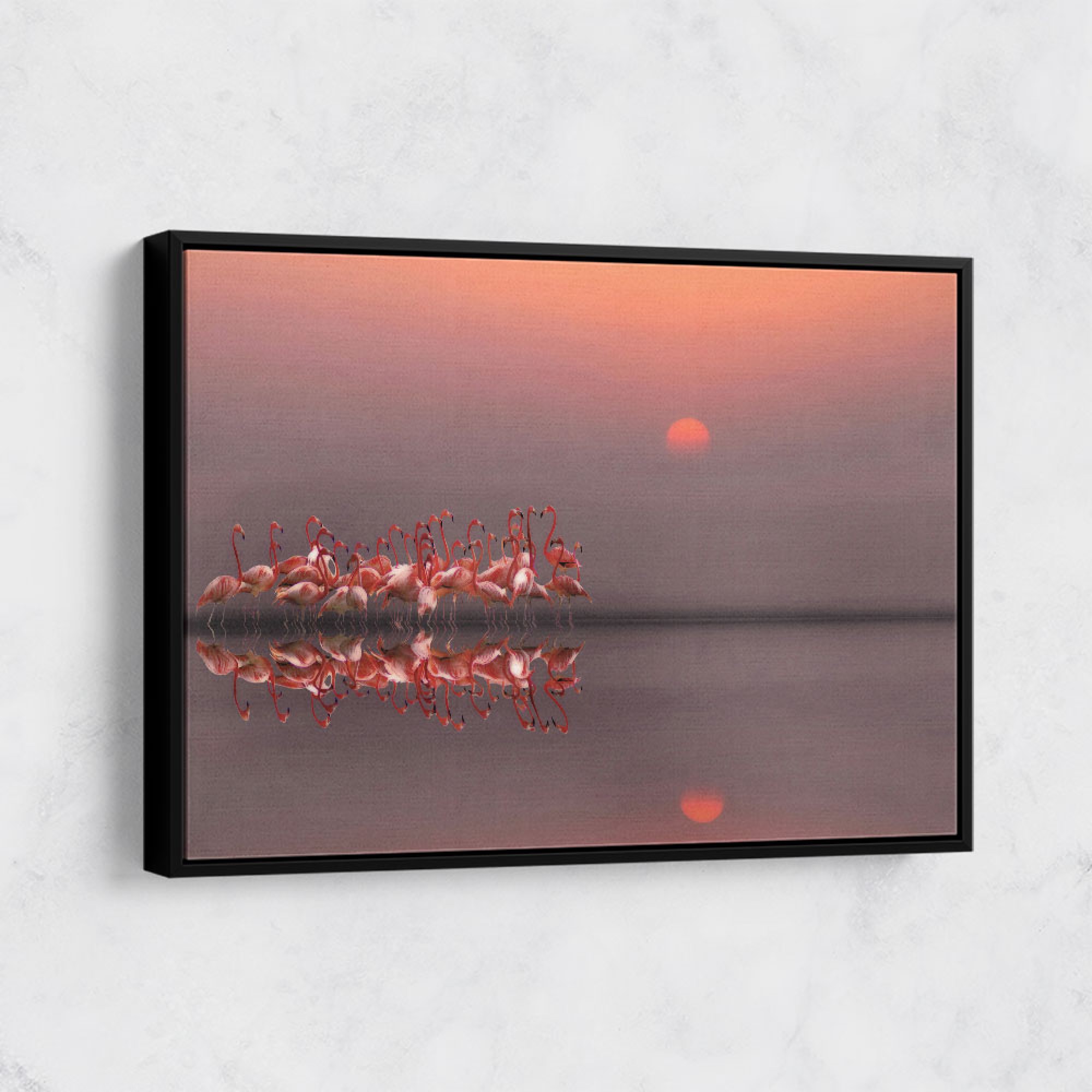 Purple And Sunrise Canvas Wall Art